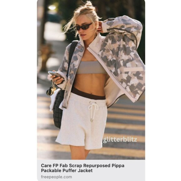 Free People Movement Pippa Packable Puffer Jacket in Tofu Combo - Picture 2 of 12